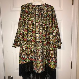 Multi colored kimono